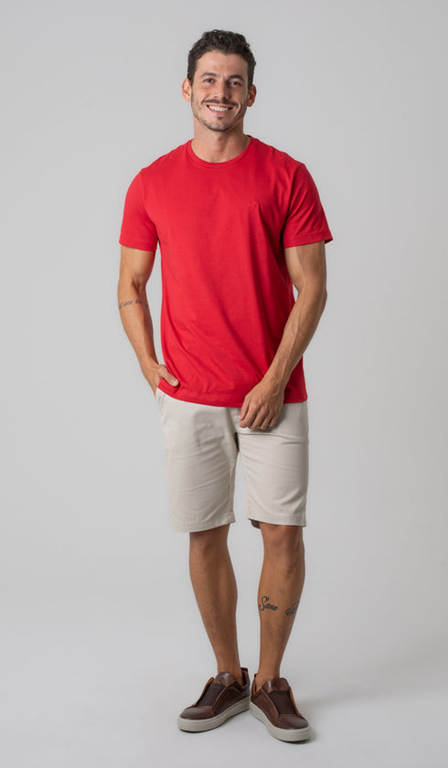 Camiseta Manga Curta Gola Careca Lisa Express