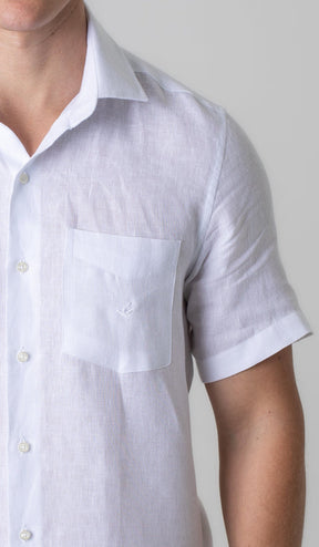 Camisa Manga Curta Linho