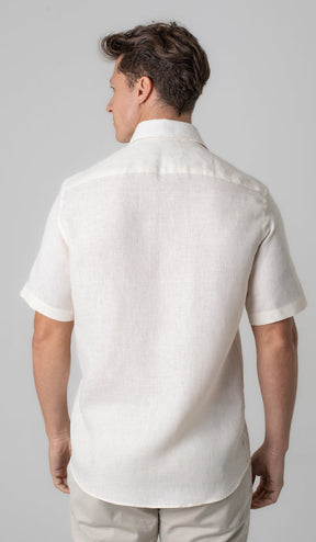 Camisa Manga Curta Linho