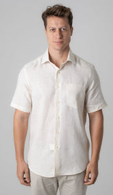 Camisa Manga Curta Linho