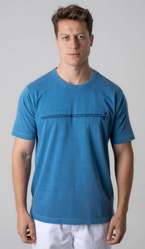 Camiseta Manga Curta Gola Careca Com Estampa