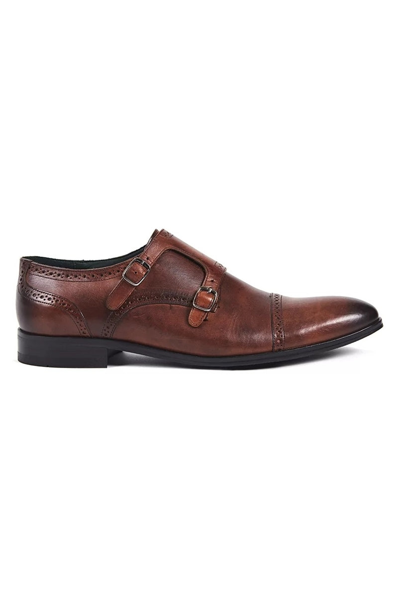 Sapato Social 2 Fivelas Gold